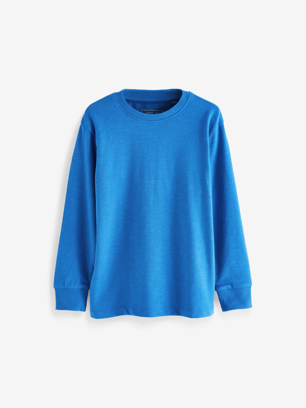 Blue Cobalt Regular Fit Long Sleeve Cosy T-Shirt (3-16yrs)
