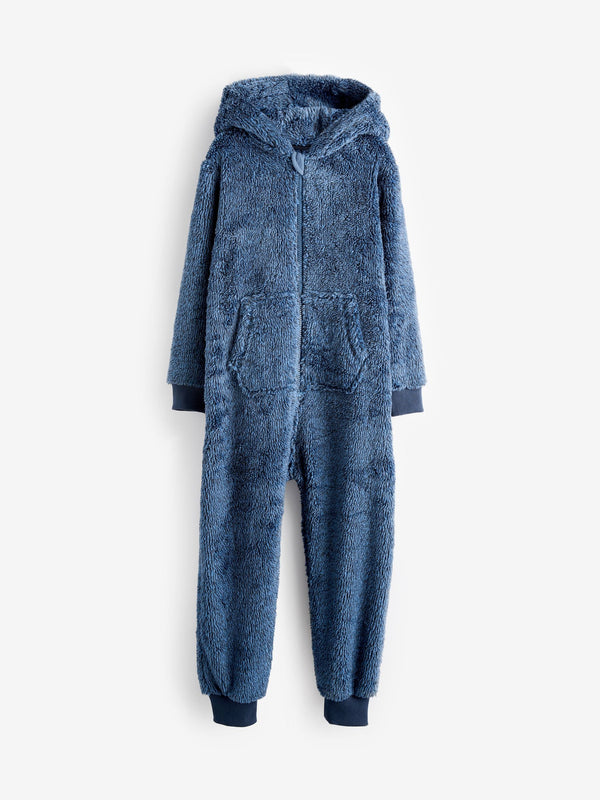 Navy Fleece All-In-One (3-16yrs)