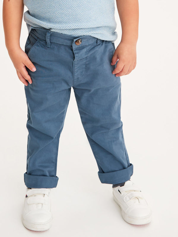 Blue Stretch Chino Trousers (3mths-7yrs)