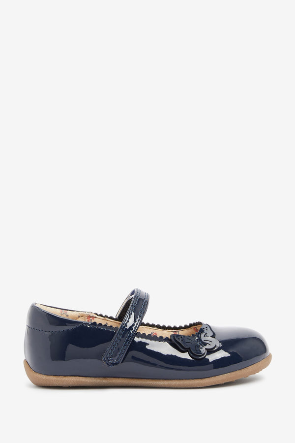 Navy Butterfly Mary Jane Shoes