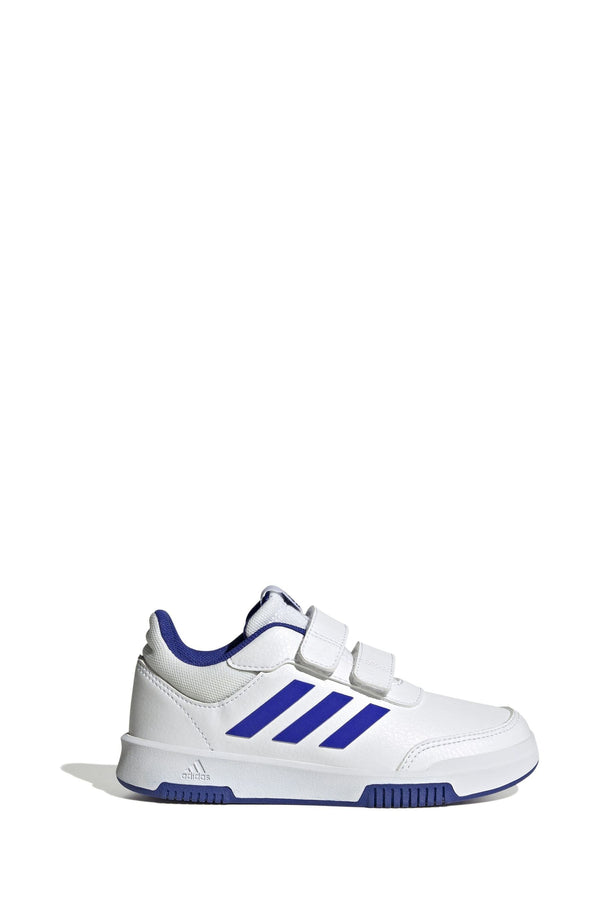 White/Blue adidas Tensaur Hook and Loop Shoes