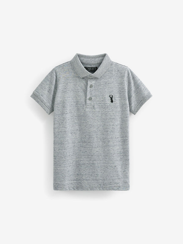 Grey Short Sleeve Polo Shirt (3-16yrs)