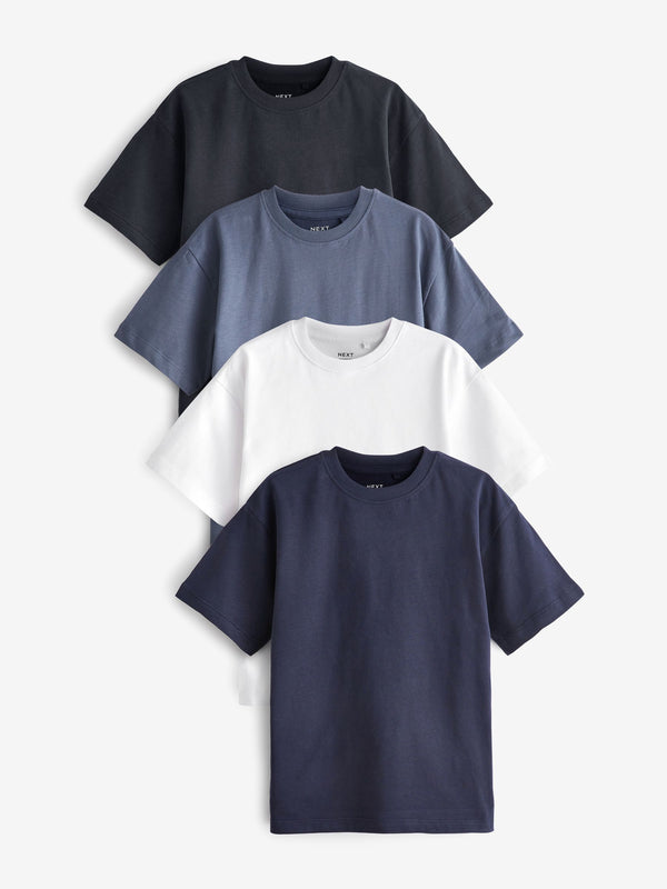 Blues Relaxed Fit T-Shirts 4 Pack (3-16yrs)