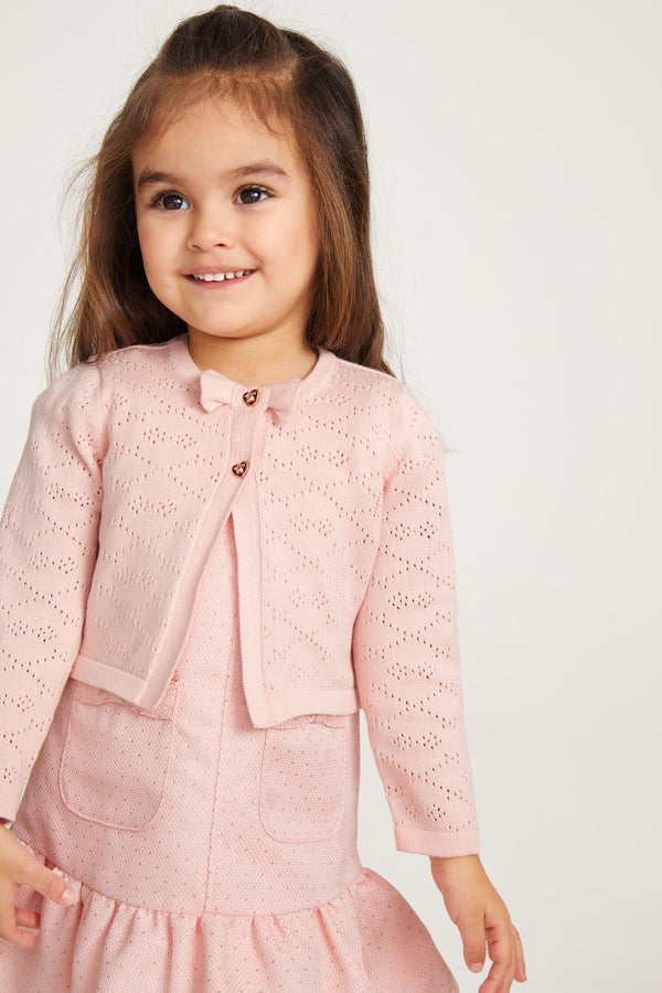 Pink Baker by Ted Baker 0-6yrs 100% Cotton Cardigan