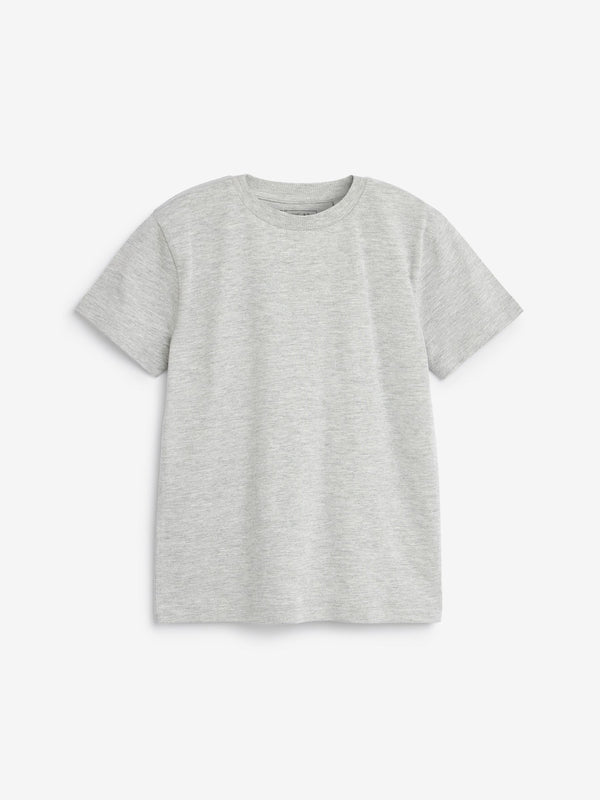 Grey Marl Regular Fit Short Sleeve T-Shirt (3-16yrs)