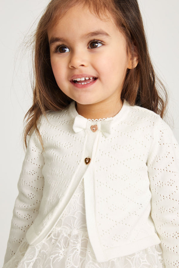 Cream Baker by Ted Baker 0-6yrs 100% Cotton Cardigan