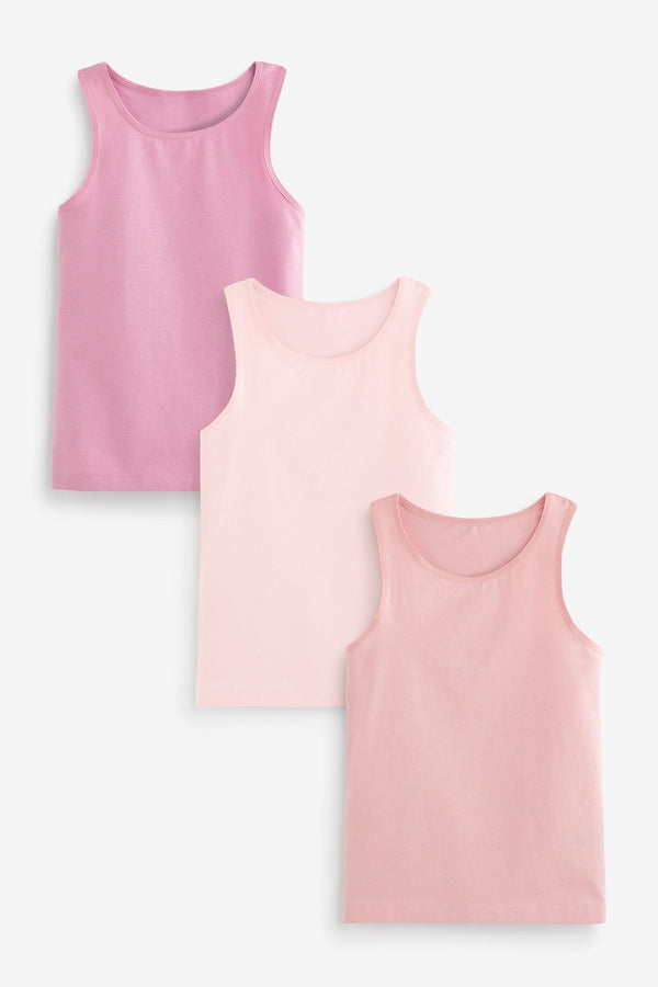 Pink Vests 3 Pack (1.5-12yrs)