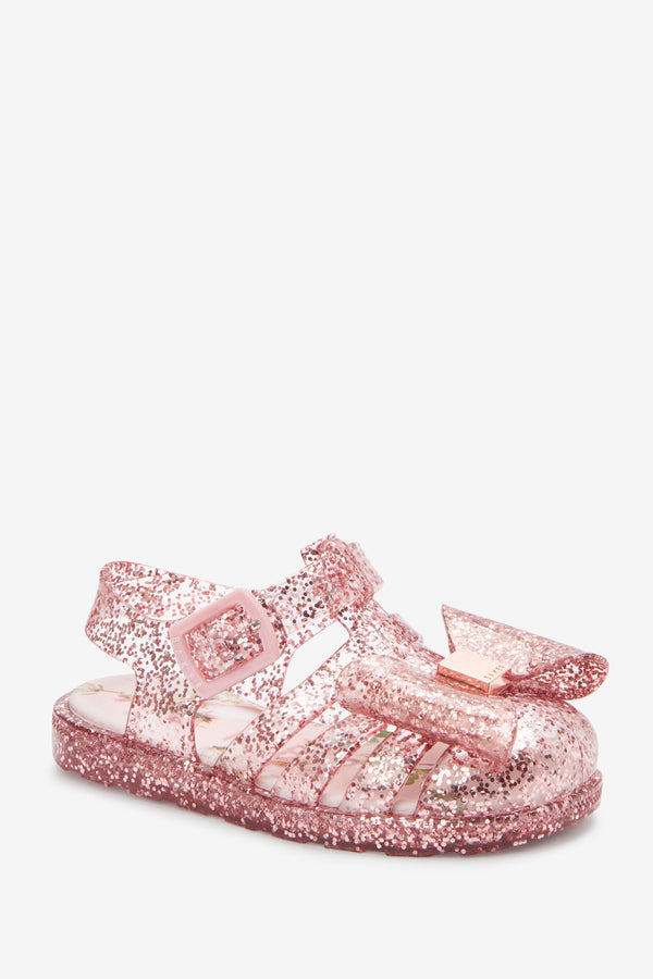 Baker by Ted Baker Pink Glitter Jelly Shoes