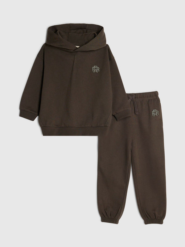 River Island Green Essentials Hoodie & Joggers Set