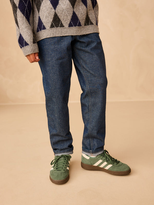 Denim Rinse Tapered Loose Fit Super Wide Fit Authentic Jeans (3-16yrs)