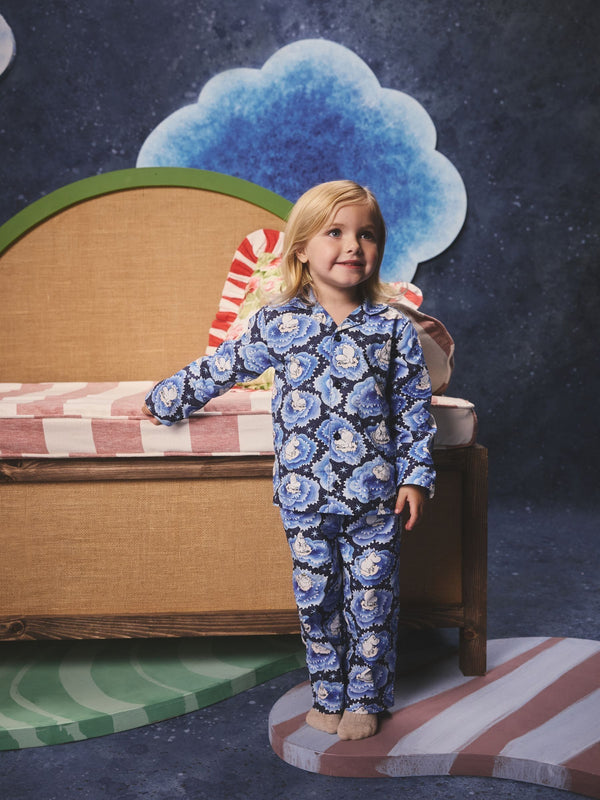 Navy Cath Kidston Moomins Button Through Pyjamas