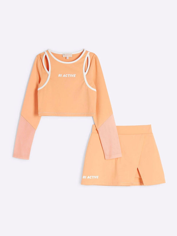 River Island Pink Active Skort Set