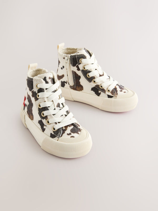 Animal Cow Print Standard Fit (F) High Top