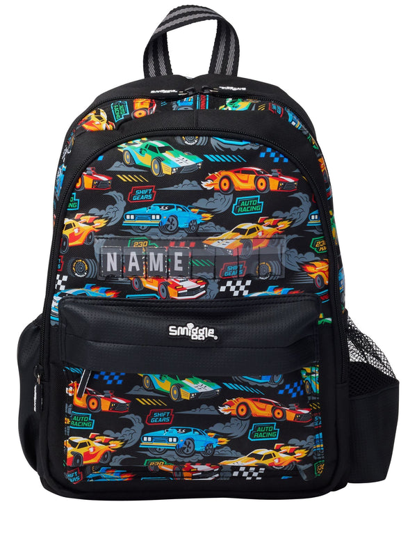Smiggle Black Junior Curious ID Backpack
