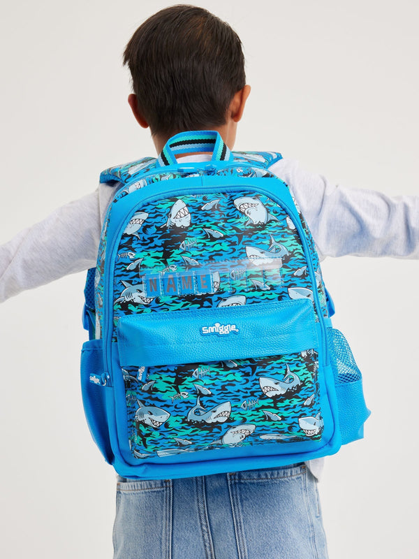 Smiggle Blue Junior Curious ID Backpack
