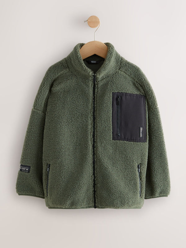 Green Zip Through Fleece (3-16yrs)
