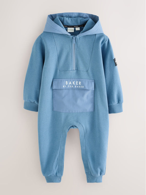 Baker by Ted Baker Blue Hooded Romper
