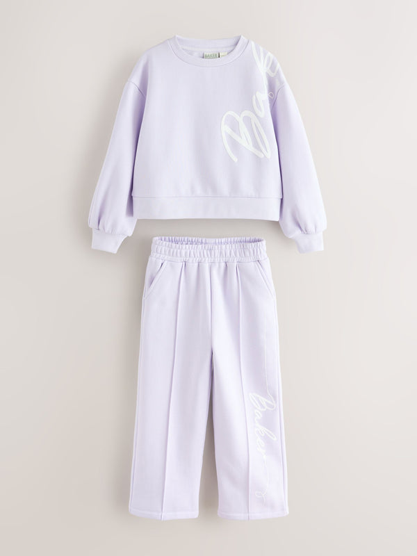 Baker by Ted Baker 2 Piece Boxy Sweat & Wide Leg Joggers Set