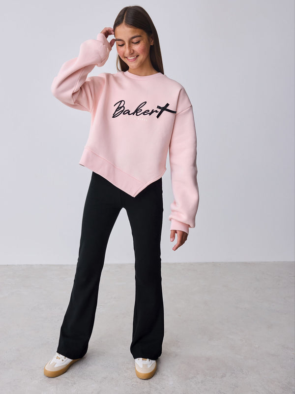 Baker by Ted Baker 2 Piece Asymmetric Sweatshirt and Flare Leggings Set
