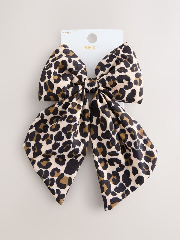 Animal Statement Bow Hair Clip
