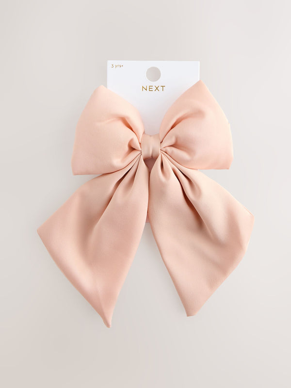 Pink Statement Bow Hair Clip