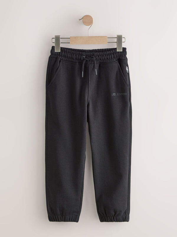 Black Premium Regular Fit Joggers (3-16yrs)