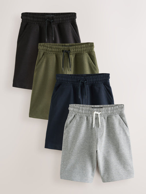 Black/Grey/Navy/Khaki Loose Fit Basic Shorts (3-16yrs)