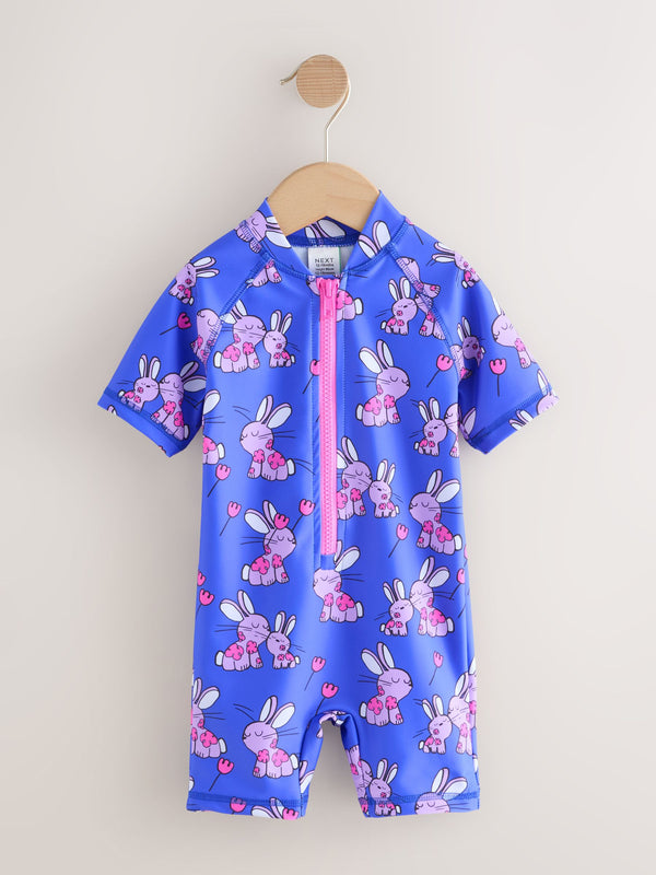 Cobalt Blue Bunny Sunsafe Swimsuit (3mths-10yrs)