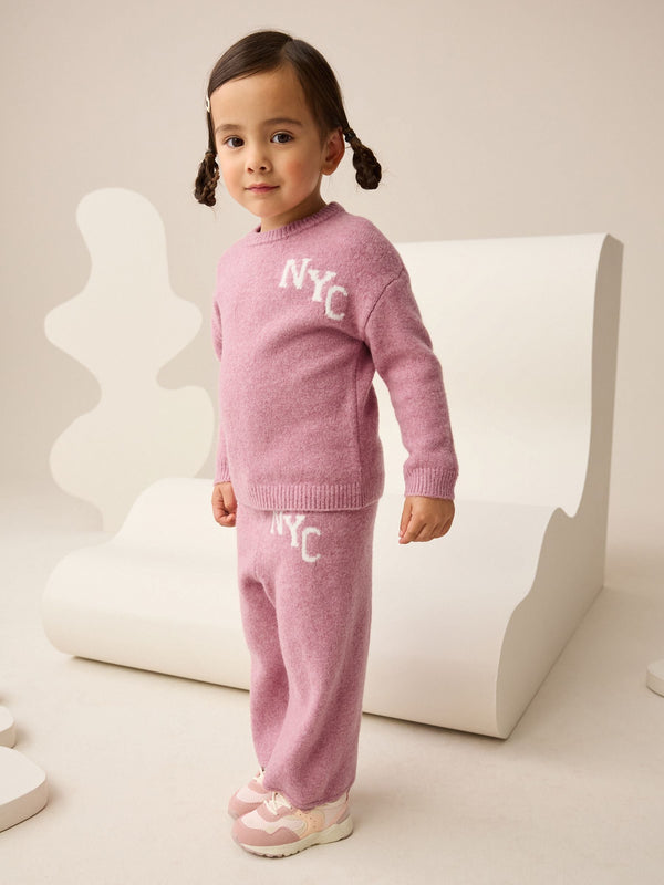 Pink Cosy NYC Knitted Set (3mths-7yrs)