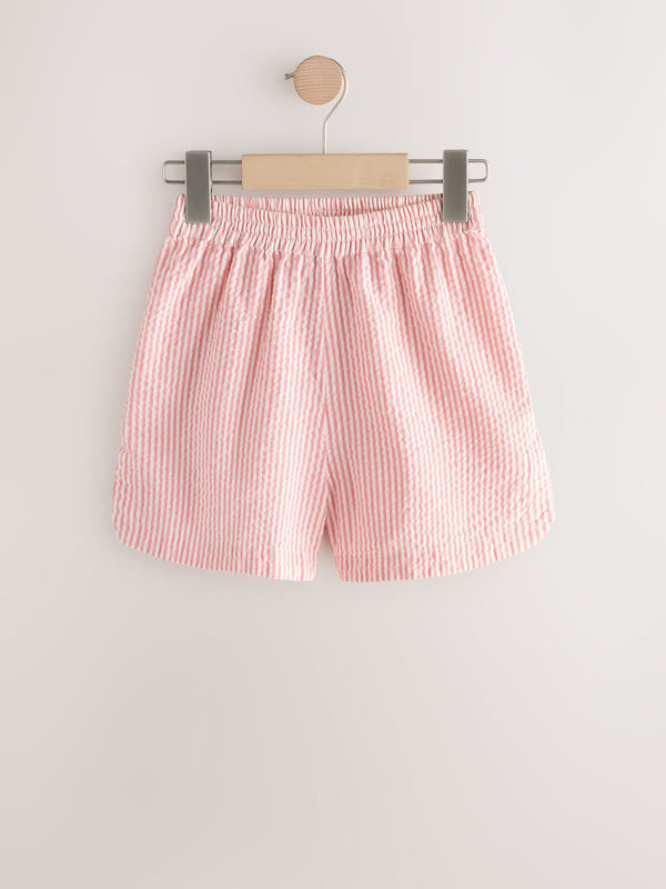 Pink/White Pull On Shorts (3-16yrs)