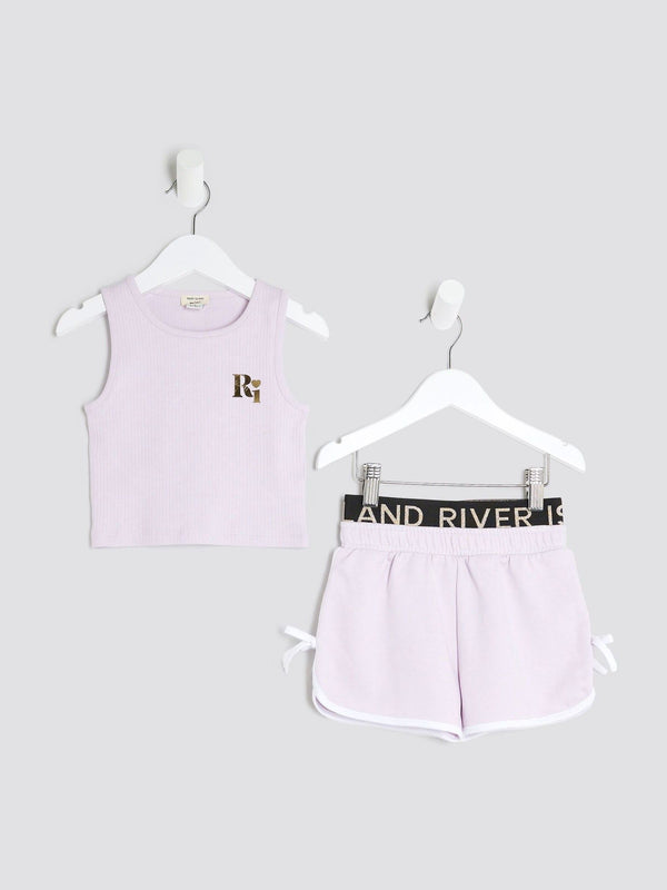 River Island Purple Tank Top Runner Set