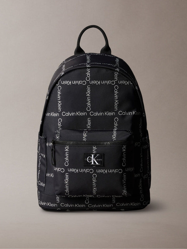 Calvin Klein Blue City Grid AOP Backpack