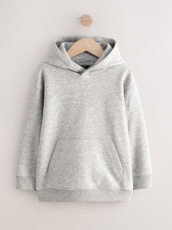 Grey Plain Jersey Hoodie (3-16yrs)
