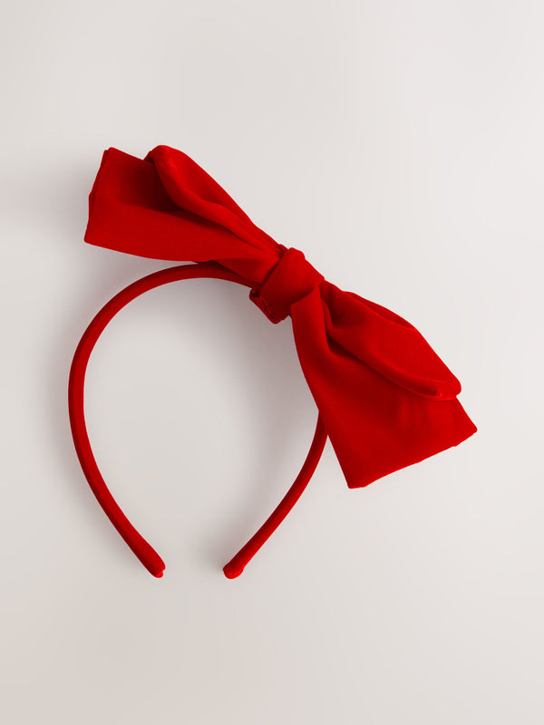 Red Bow Headband