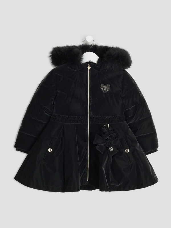 River Island Black Skirt Padded Coat