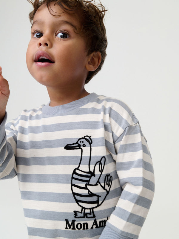 Grey Duck Long Sleeve Back Print T-Shirt (3mths-8yrs)