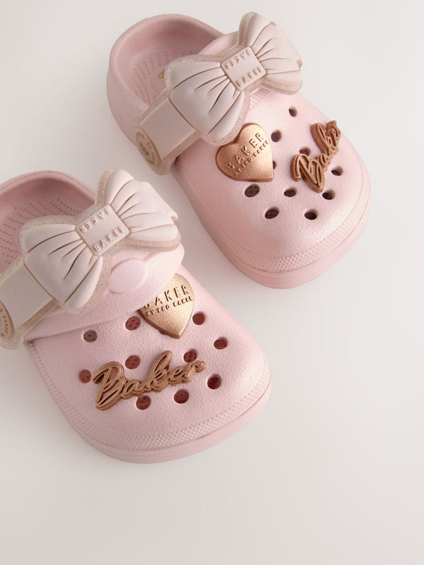Baker by Ted Baker Baby Girls Clog Sandals With Bow