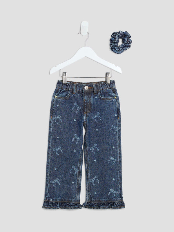 River Island Blue Girls Denim Laer Jeans
