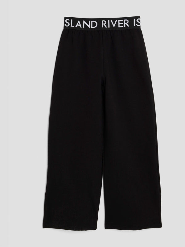 River Island Black Wide Leg Joggers