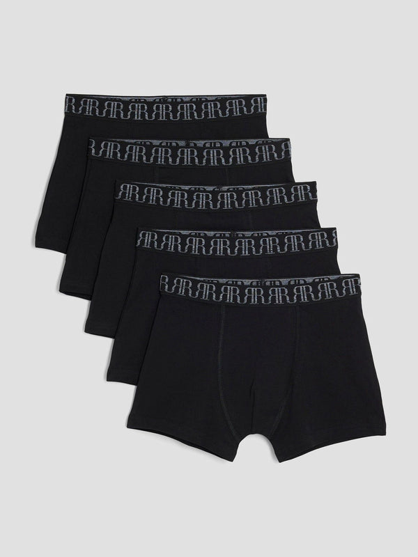 River Island Black Boxers 5 Pack