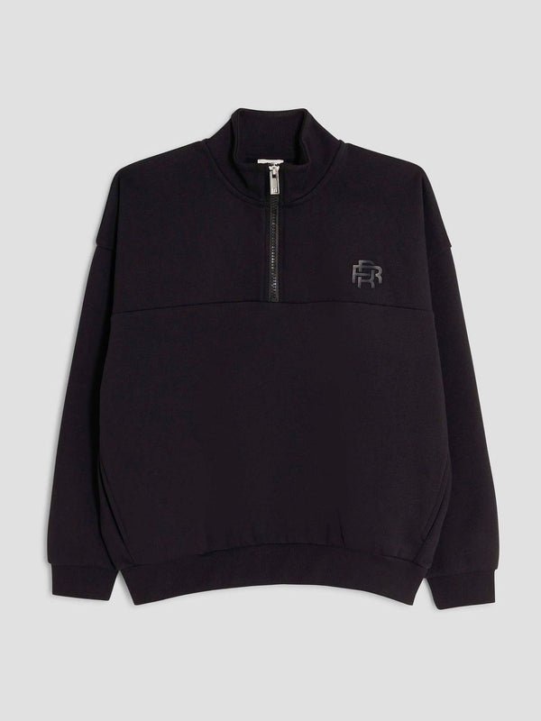 River Island Black Essentials Funnel Sweatshirt