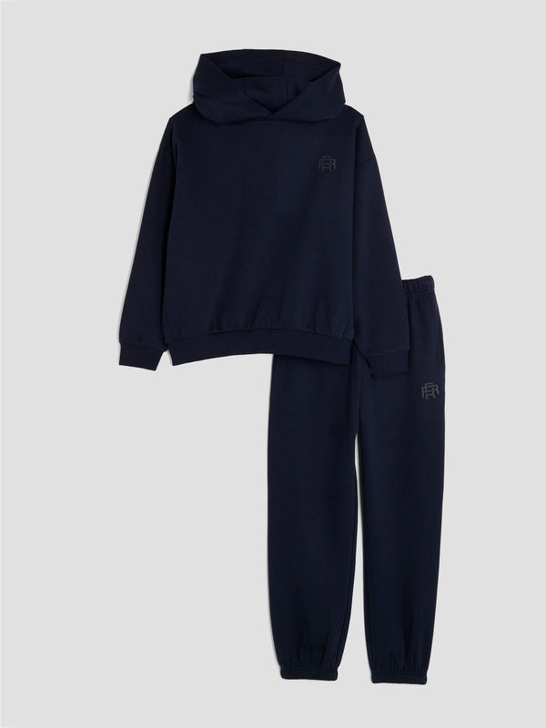 River Island Blue Essentials Hoodie & Joggers Set