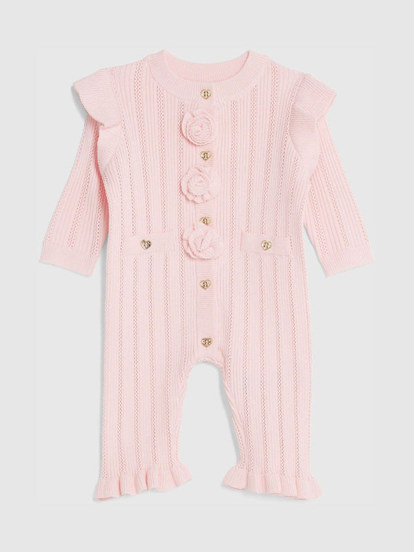River Island Pink Pointelle Romper