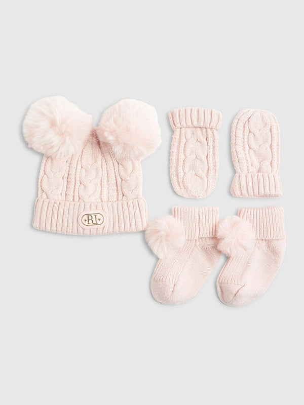 River Island Pink Beanies 3 Pack