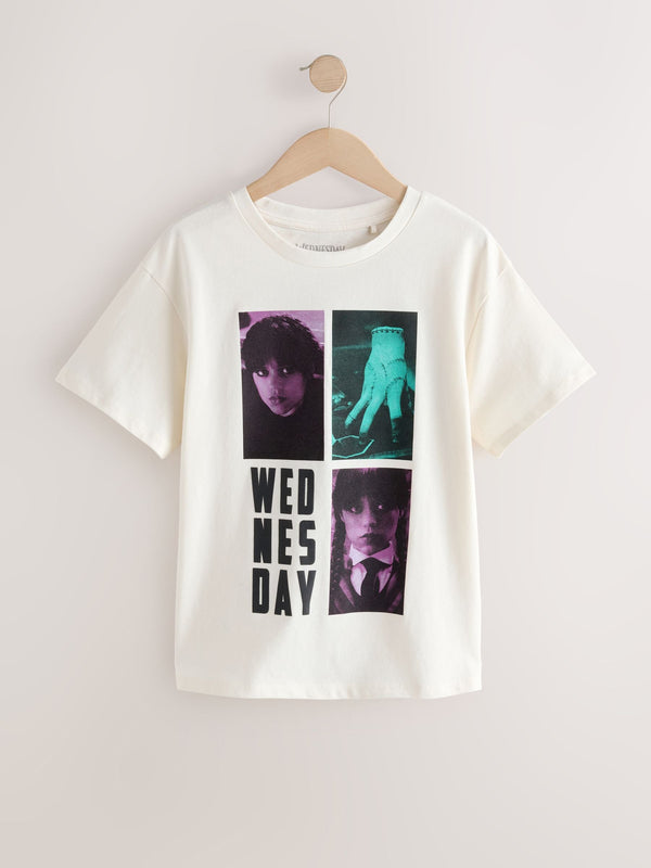 White/Purple Wednesday Graphic T-Shirt (8-16yrs)