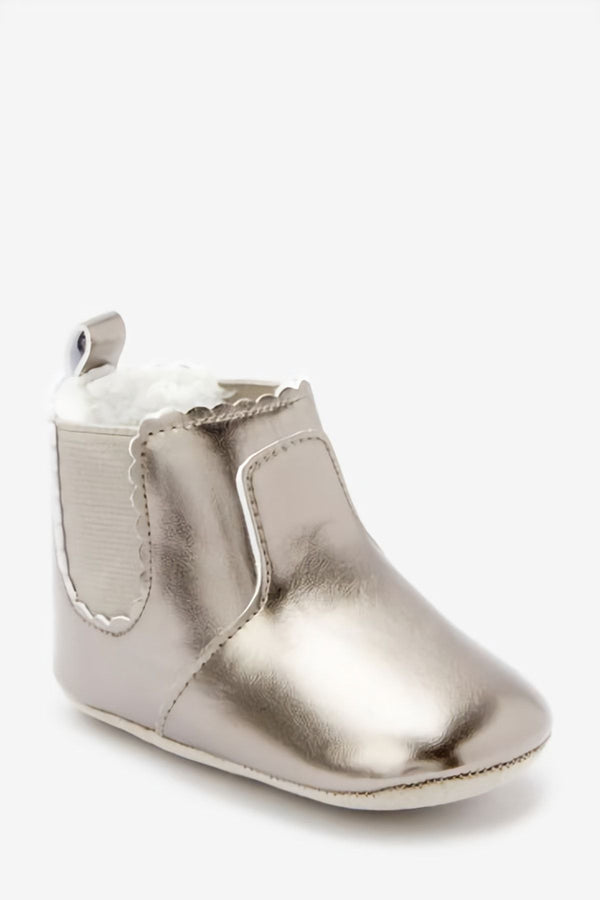 Silver Fleece Lined Boots immediate