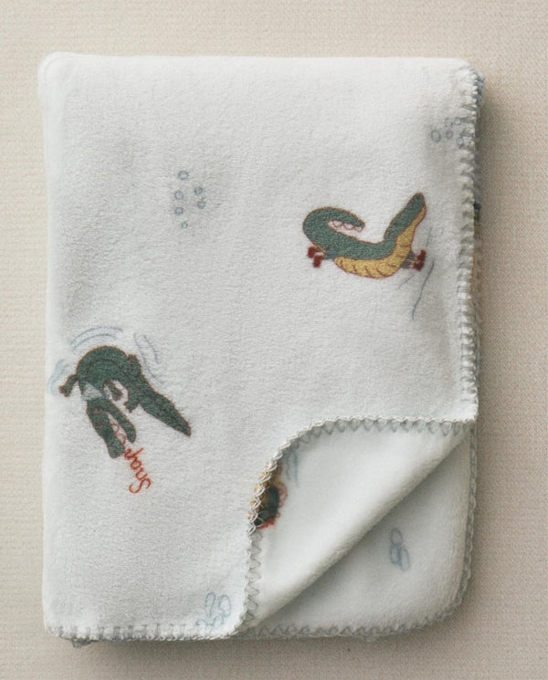 ZARA COUVERTURE POLAIRE ENFANT CROCODILE