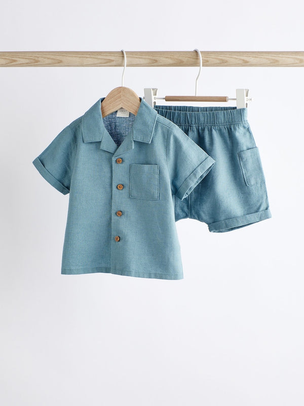 Blue Top And Shorts Set immediate