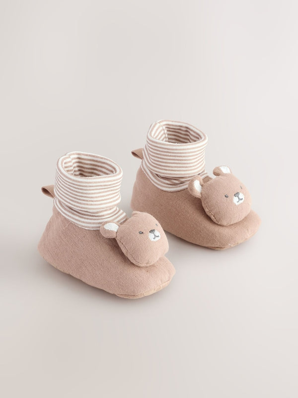 Neutral Bear Baby Sensory Sock Top Boots(immediate)