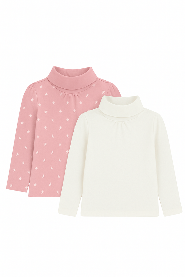 Primark High neck White/ Pink Pullovers